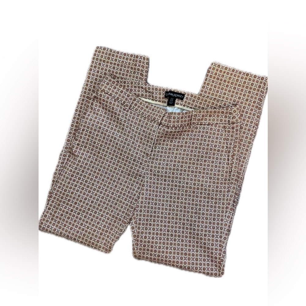 Cynthia Rowley Stretch Pant Brown Print